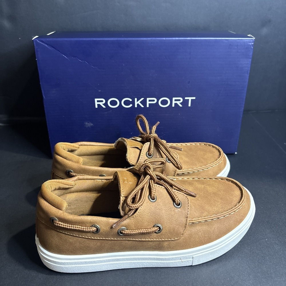Rockport Gary Y Boat Shoes Size 2 Kids